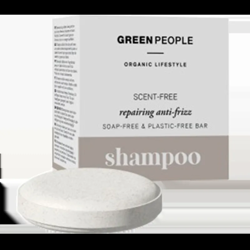 Green People Scent Free Repairing Anti-Frizz Shampoo Bar (50 g)