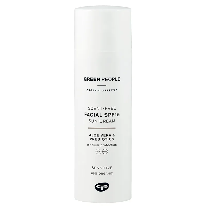 Green People Scent Free SPF15 Facial Suncream (50 ml)
