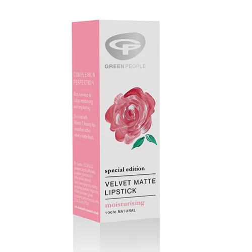 Green People Velvet Matte Lipstick - Damask Rose