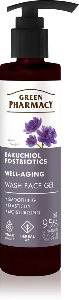 Green Pharmacy Bakuchiol & Postbiotics Face Wash Gel Rengöringsgel 200 ml