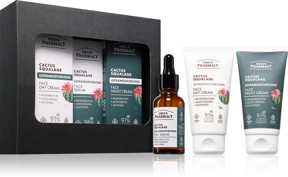 Green Pharmacy Cactus & Squalane Set Presentförpackning För återfuktad och åtstramad hud