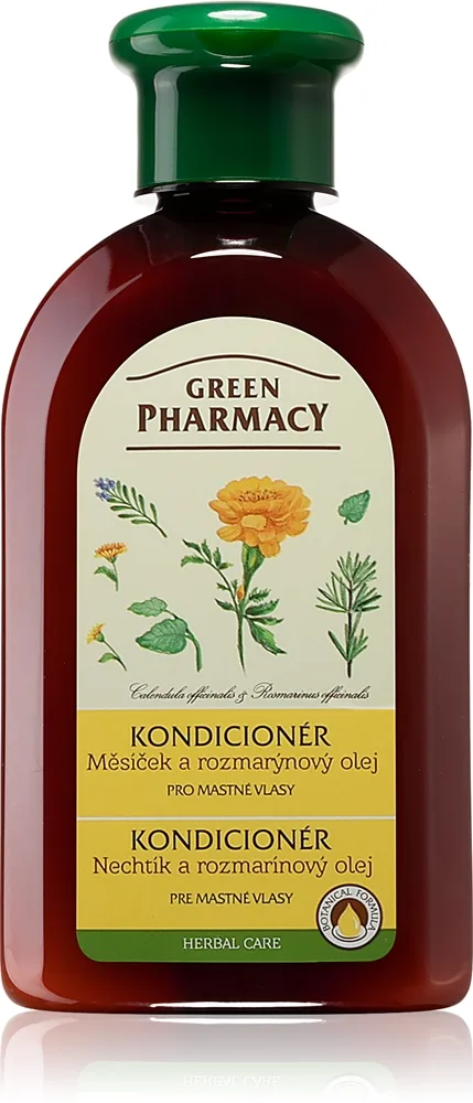 Green Pharmacy Calendula Hair Balm vårdande hårbalsam För normalt till fett hår 300 ml