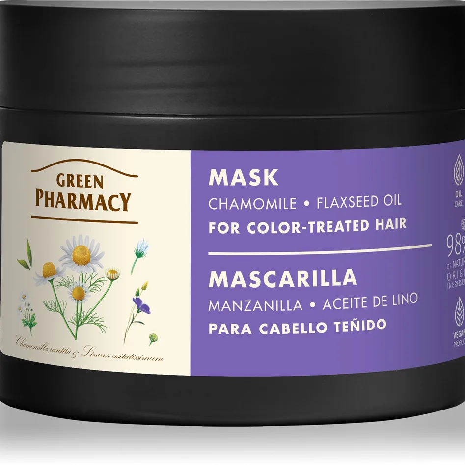 Green Pharmacy Chamomile Mask Intensivt närande mask för torrt och poröst hår 300 ml