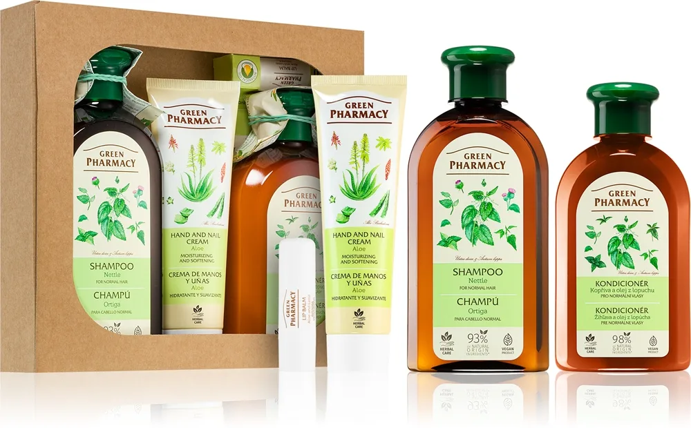 Green Pharmacy Herbal Care Presentförpackning for normalt hår
