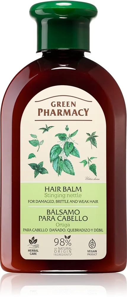 Green Pharmacy Stinging Nettle Hair Balm Balsam för skadat, sprött och svagt hår 300 ml
