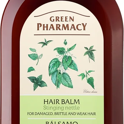 Green Pharmacy Stinging Nettle Hair Balm Balsam för skadat, sprött och svagt hår 300 ml