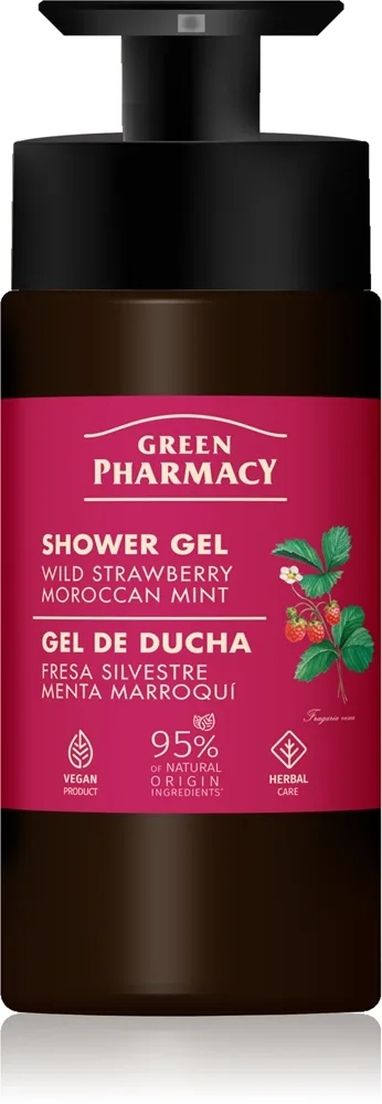 Green Pharmacy Wild Strawberry & Moroccan Mint Oil Duschtvål 739 ml