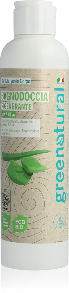 Greenatural Body Wash Aloe Vera & Olive Regenererande dusch-gel 250 ml