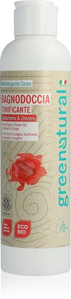 Greenatural Body Wash Cardamon & Ginger Tonande dusch-gel 250 ml