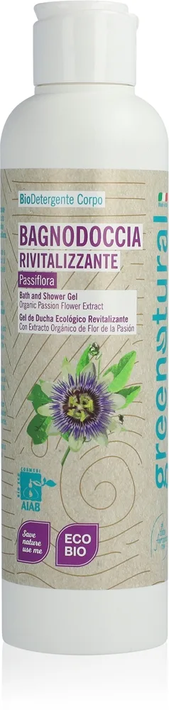 Greenatural Body Wash Maracuja & Passion Fruit Återvitaliserande dusch-gel 250 ml