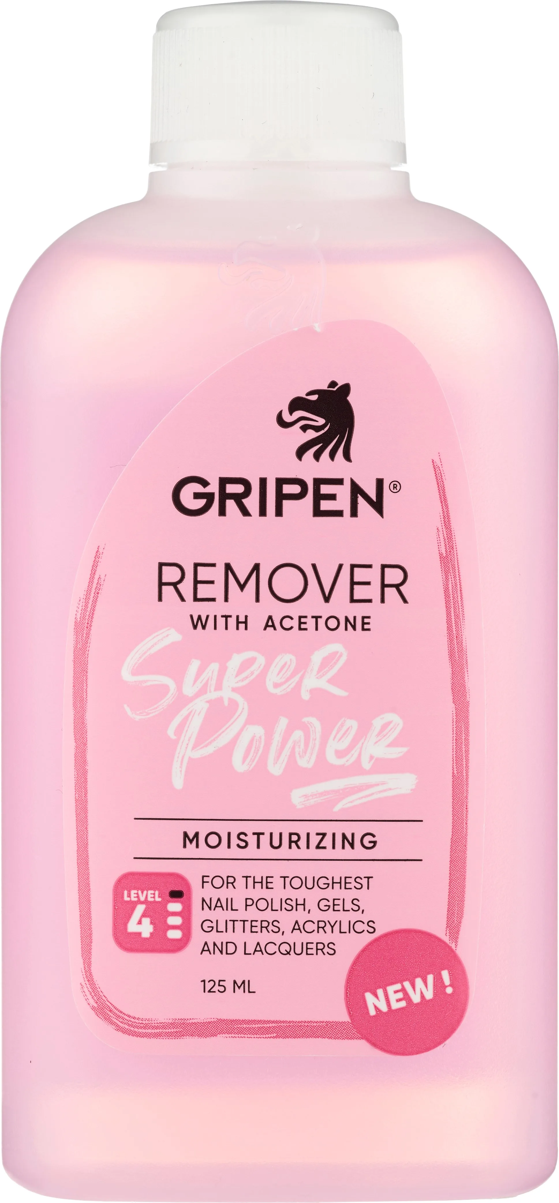 Gripen Remover With Acetone Super Power 125 ml