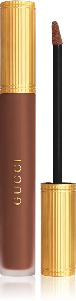 Gucci Gucci Beauty Rouge à Lèvres Matte Lipstick nestemäinen mattahuulipuna sävy 124 Emily Brown 6.5 ml