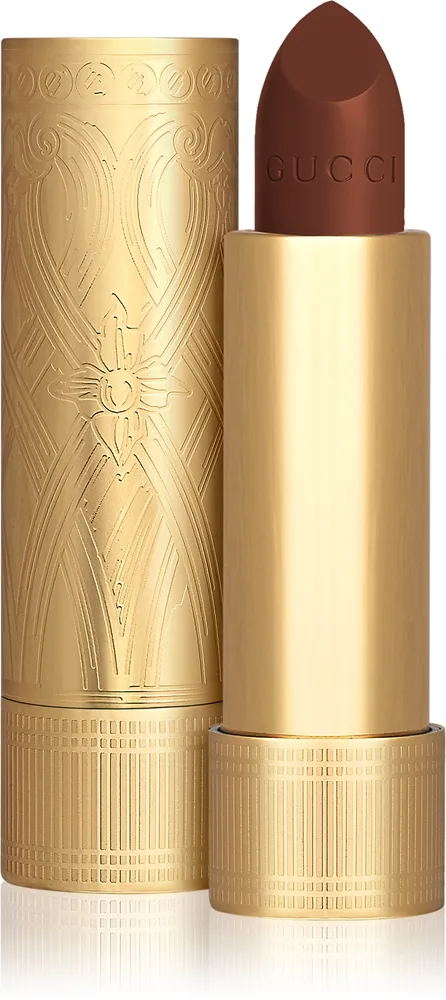 Gucci Gucci Beauty Rouge à Lèvres Satin Lipstick Satin læbestift Skygge 123 Auroral Amber 3.5 g