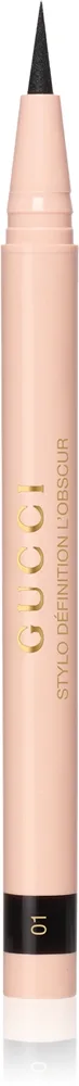Gucci Gucci Beauty Stylo Définition L’Obscur nestemäinen eyelinerkynä sävy 01 Eve Black 0.5 g