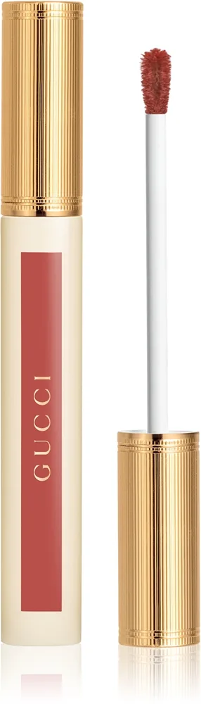 Gucci Glow Oil-In-Water Tint Liquid Lipstick skinnende fugtgivende flydende læbestift Skygge 217 Valeria Rose 6.5 ml