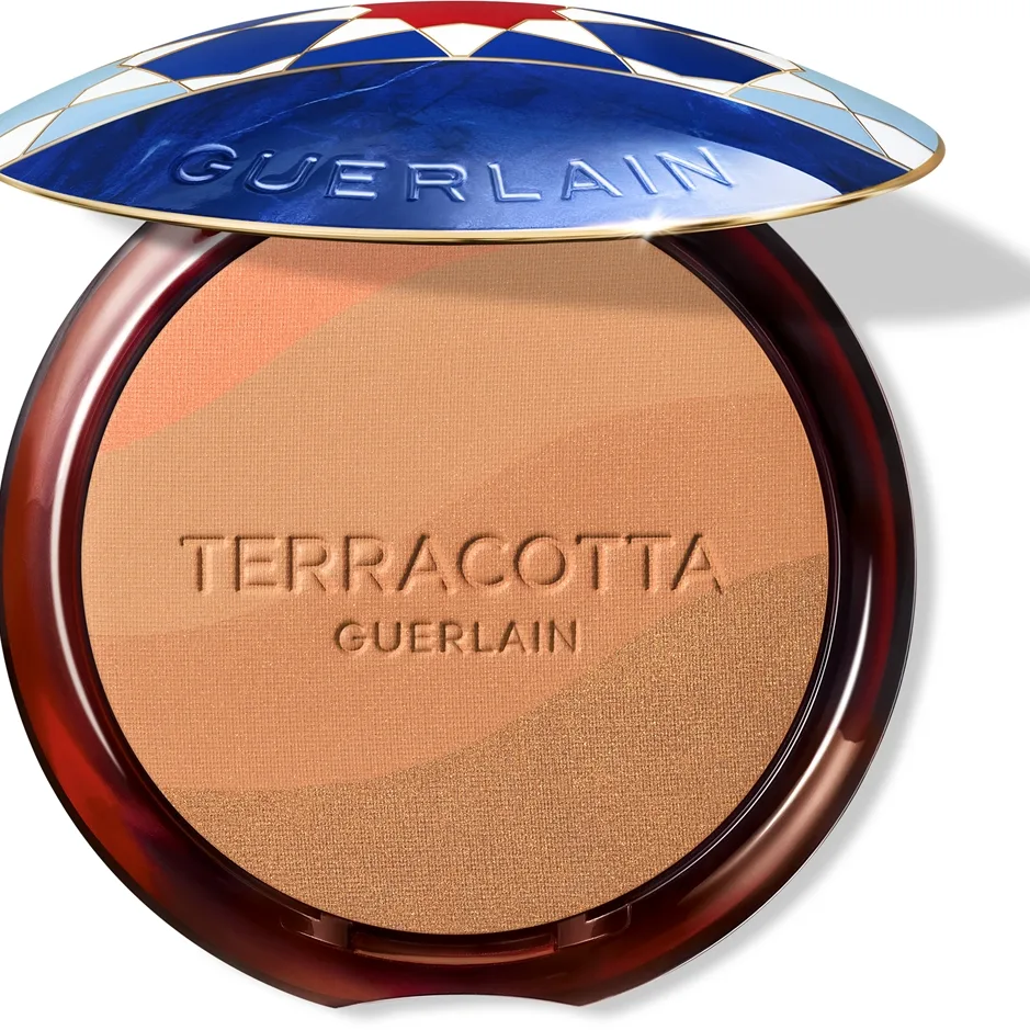 GUERLAIN Terracotta Golden Dunes ruskettava ja kirkastava puuteri rajoitettu erä sävy Light Red Zagora 10 ml