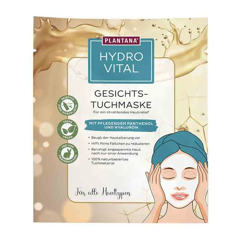 PLANTANA Gesichtstuchmaske Hydro Vital 1 St Gesichtsmaske