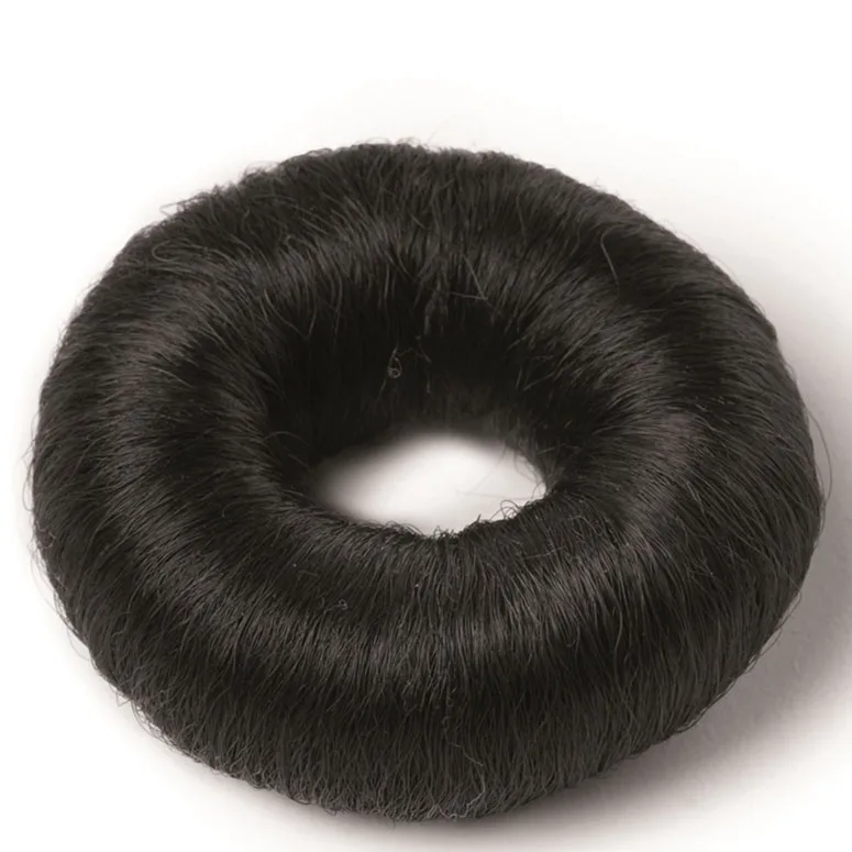 Synthetic Hair Bun Small Black 73mm