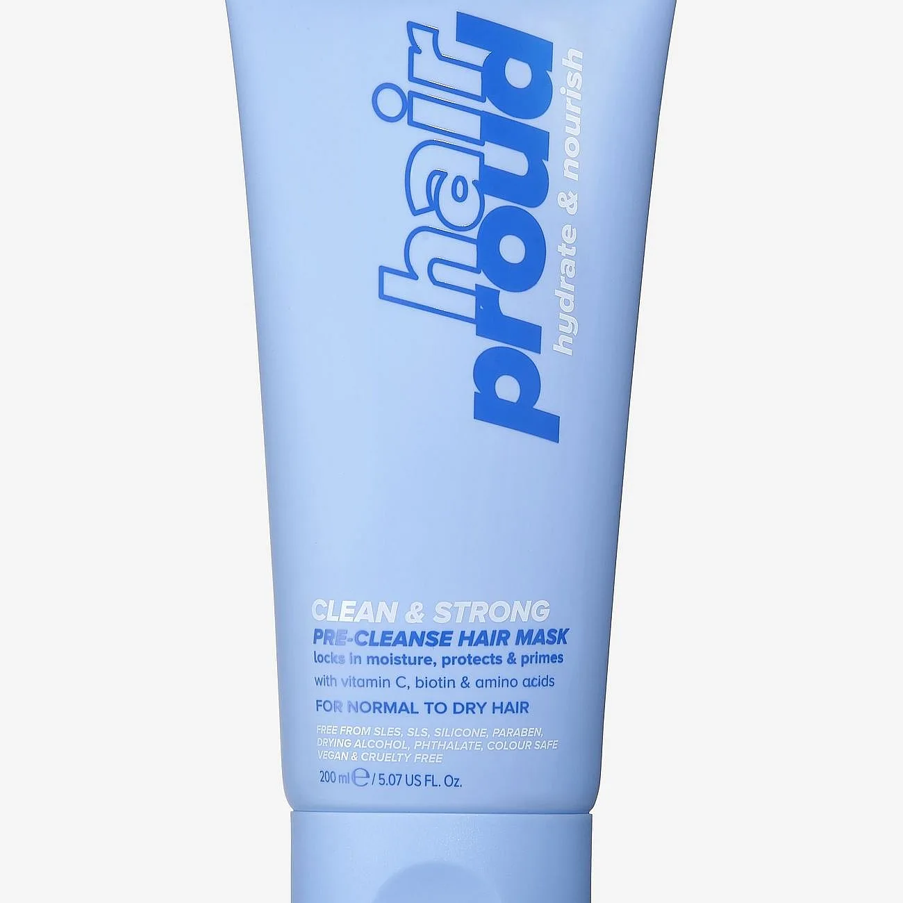 Hair Proud Clean & Strong -Pre-Wash Hair Mask 200 Ml - Nude - 200 ml