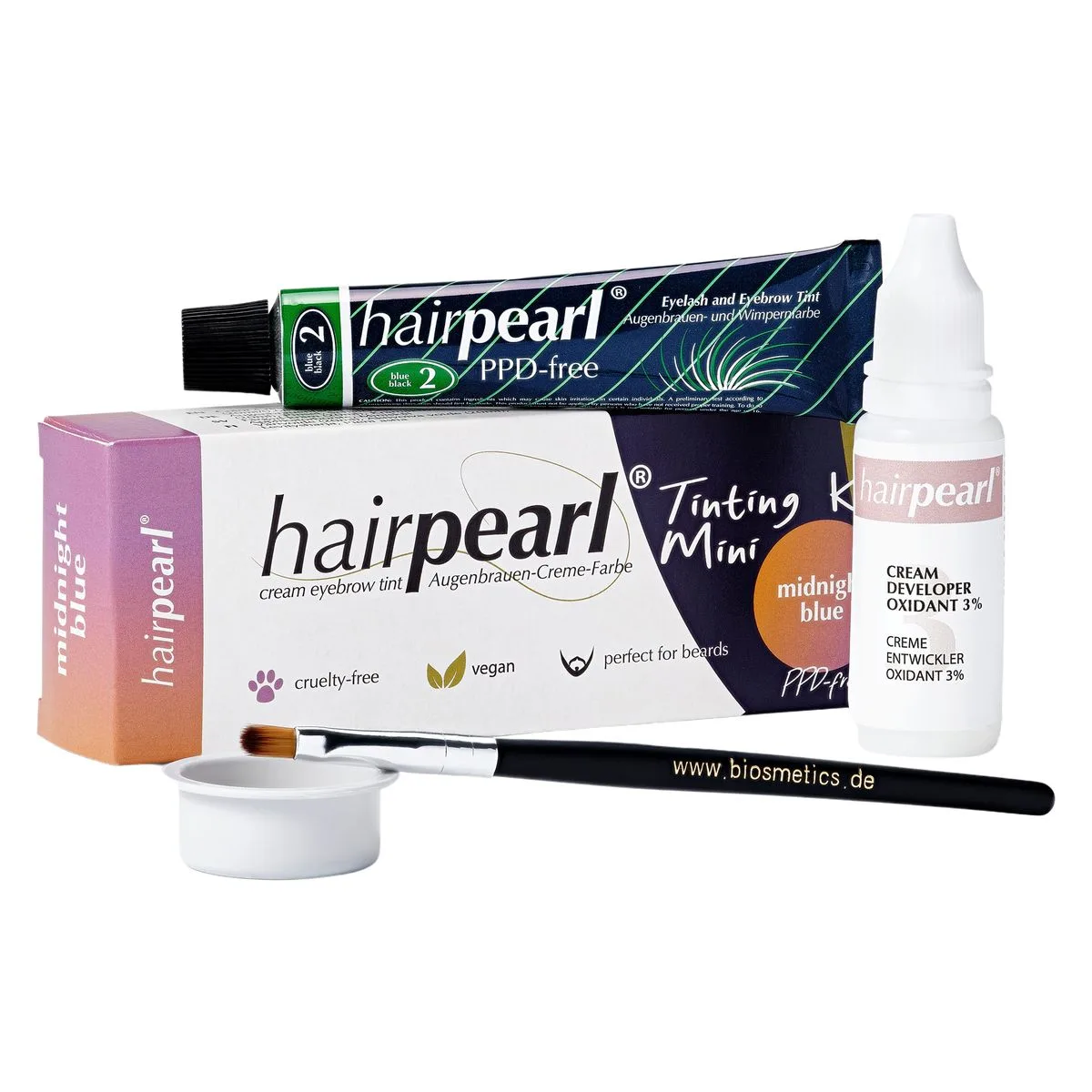 Hairpearl PPD Free Tinting Kit Mini No 2 Midnight Blue 20ml