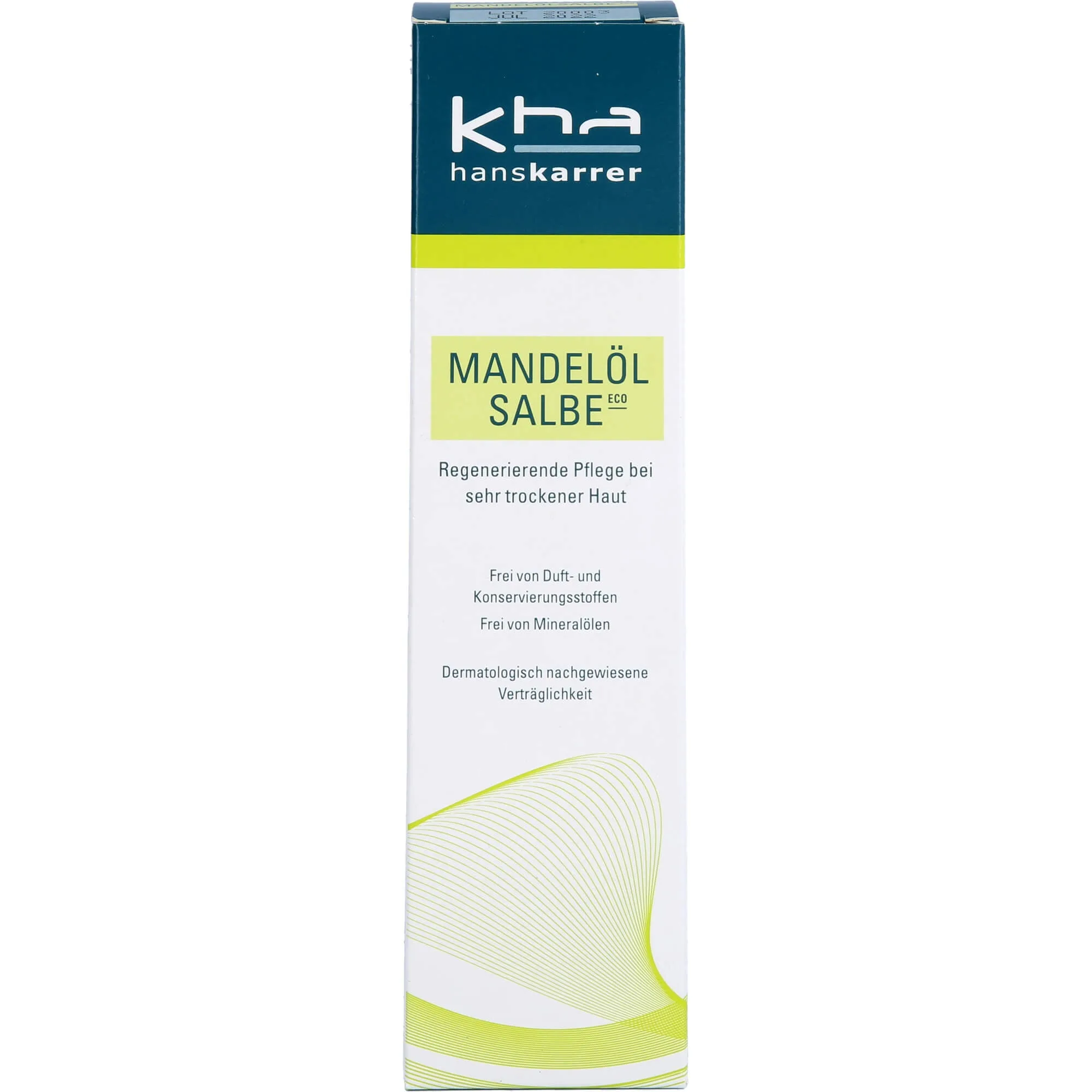 Hans Karrer Mandelölsalbe Eco für sehr trockene Haut, 100 ml Salbe