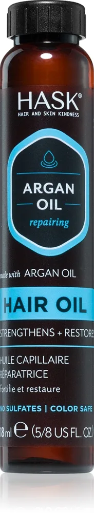 HASK Argan Oil Regenererende Olie Til skadet hår 18 ml