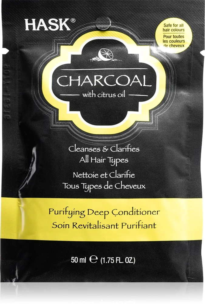 HASK Charcoal with Citrus Oil Djupt vårdande balsam För regenerering av hårbotten 50 ml