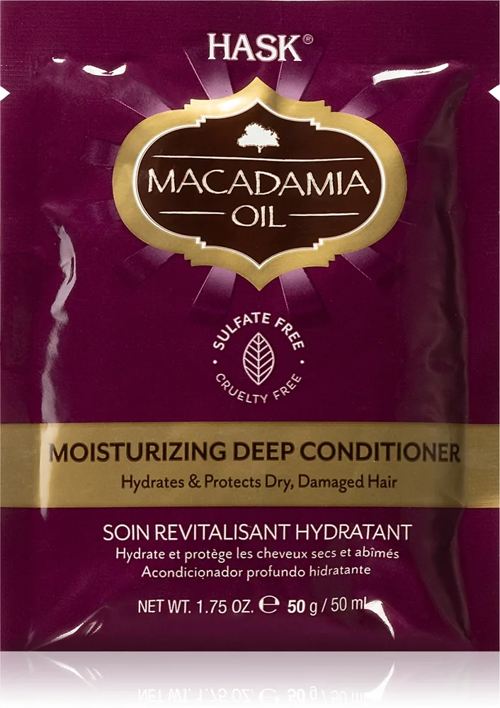 HASK Macadamia Oil Fugtgivende balsam Til tørt, skadet, kemisk behandling af håret 50 ml