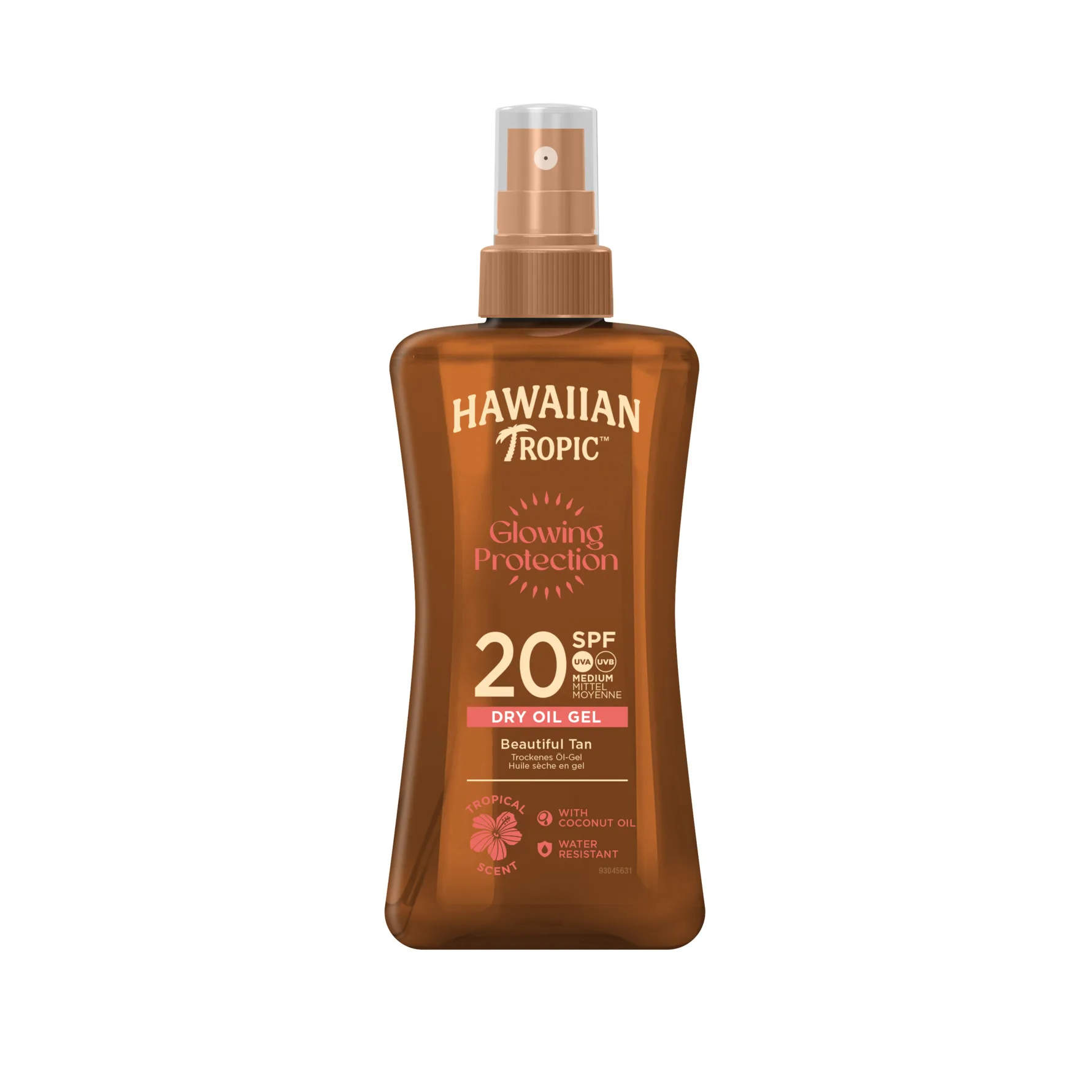 Hawaiian Tropic Glowing Protection Dry Oil Spray Fuktgivande sol-gel SPF 20 200 ml