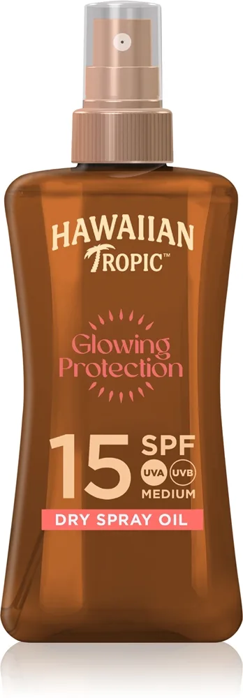 Hawaiian Tropic Glowing Protection Dry Oil Spray Spf15 200 Ml - Nude - 200 ml