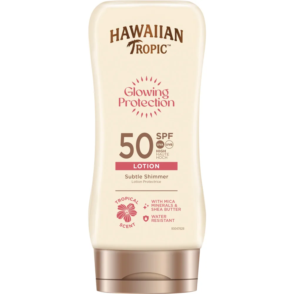 Hawaiian Tropic Glowing Protection Sunscreen Lotion Sol-lotion för kroppen SPF 50 75 ml