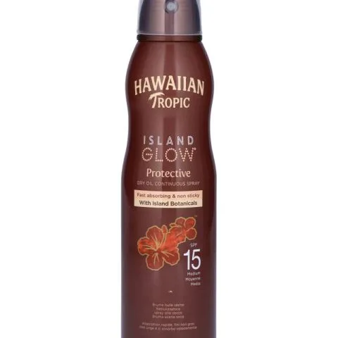 Hawaiian Tropic Island Glow Protective Dry Oil Spray SPF 15 177 ml