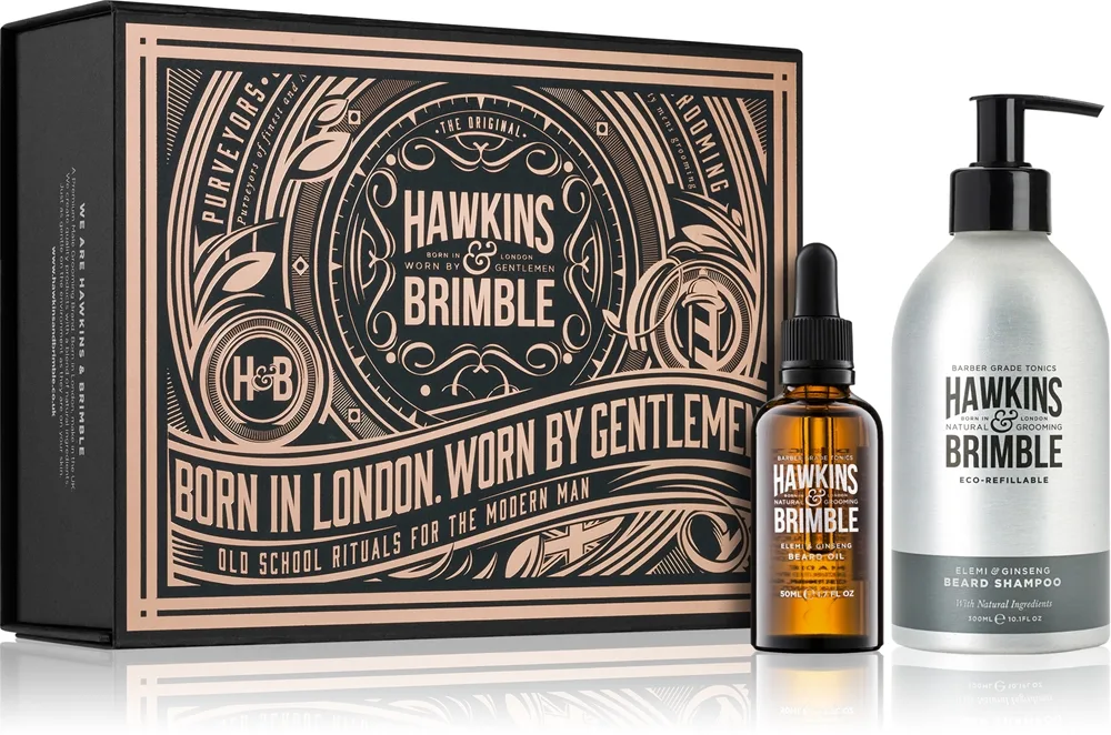 Hawkins & Brimble Beard Care Gift Set Presentförpackning för skägg