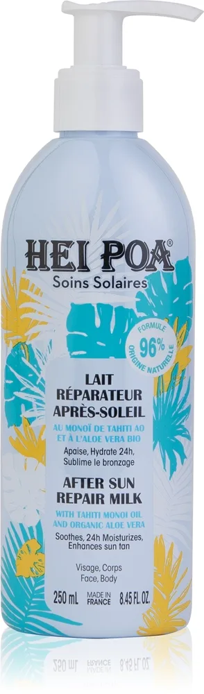 Hei Poa After Sun Monoi & Aloe Vera regenerierende After-Sun Lotion für Körper und Gesicht 250 ml