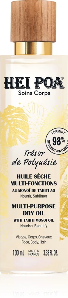 Hei Poa Treasure of Polynesia Mångsidig torr olja för ansikte, kropp och hår 100 ml