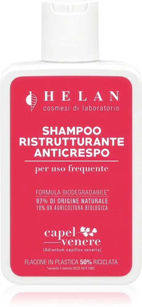 Helan CAPELVENERE Anti-Frizz Restructuring Shampoo glättendes Shampoo für welliges und lockiges Haar 200 ml