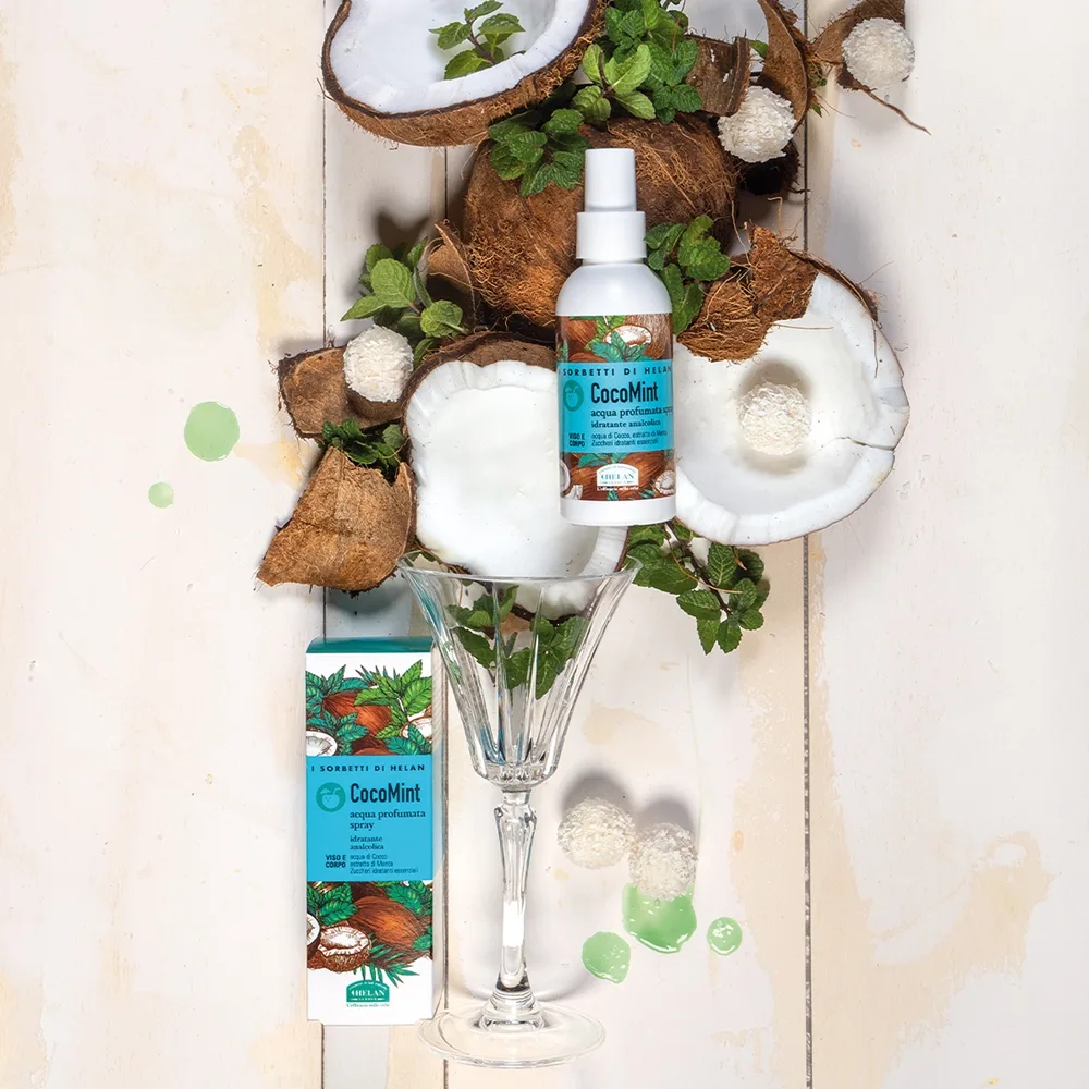 Helan CocoMint eau fraiche med återfuktande effekt för ansiktet och kroppen 100 ml