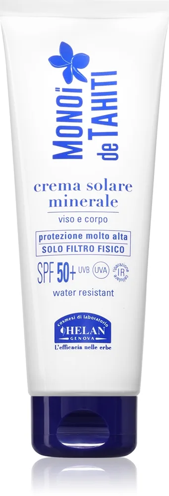 Helan MONOÏ de TAHITI Mineral Sun Cream SPF50+ Solcreme til ansigt og krop 125 ml