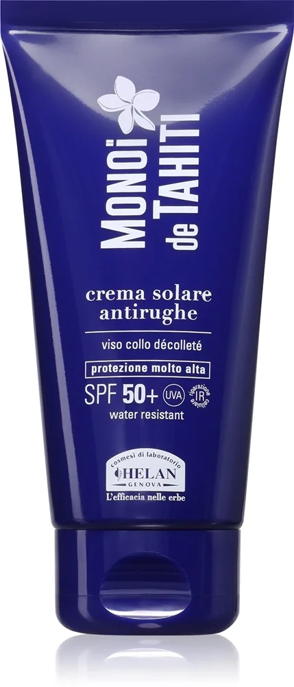 Helan MONOÏ de TAHITI Sun Cream SPF50+ Skyddande kräm för kropp och ansikte SPF 50+ 75 ml