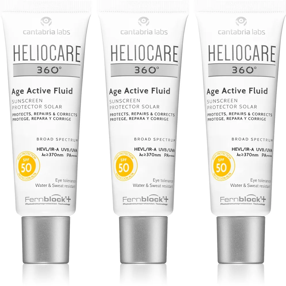 Heliocare 360° Age Active Fluid aurinkosuojaemulsio ikääntymisen ehkäisyyn SPF 50+