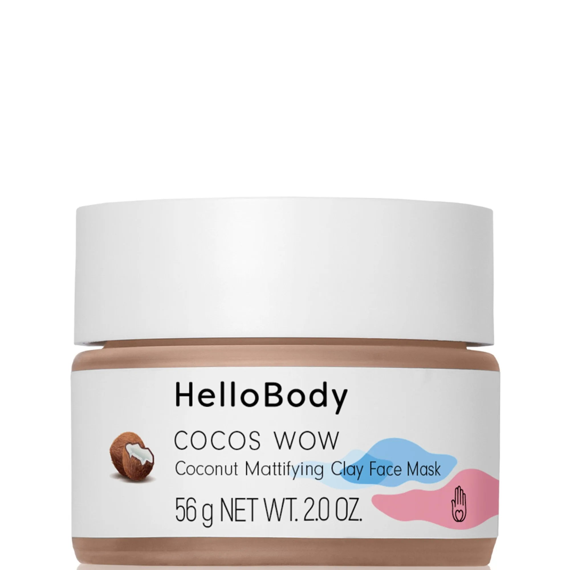HelloBody COCOS WOW Coconut Mattifying Clay Face Mask Ansiktsmask