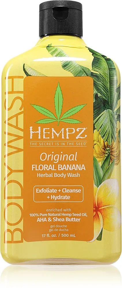 HEMPZ Floral Banana Duschtvål för kropp 500 ml
