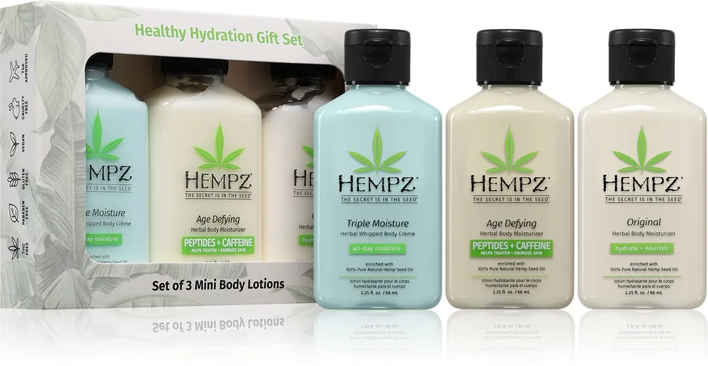 HEMPZ Healthy Hydration Gavesæt til krop
