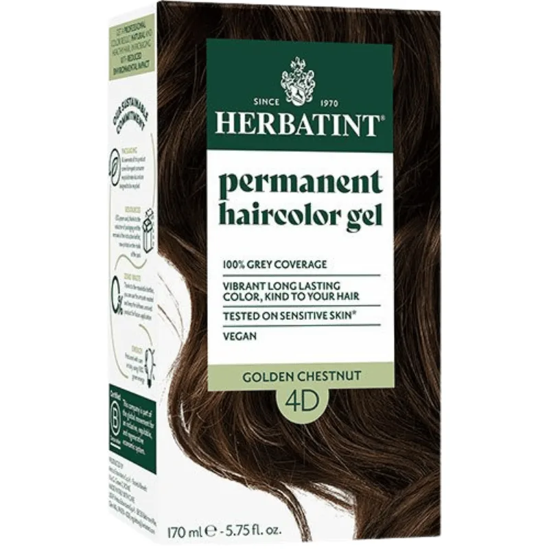Herbatint 4D Hårfarve Golden Chestnut (170 ml)