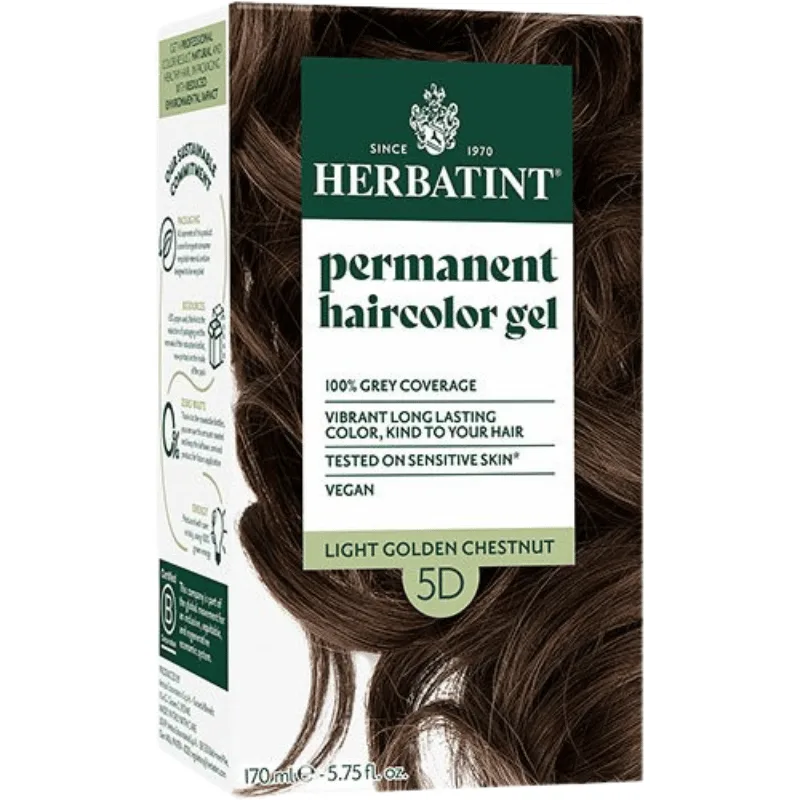 Herbatint 5D Hårfarve Light Golden Chestnut (170 ml)