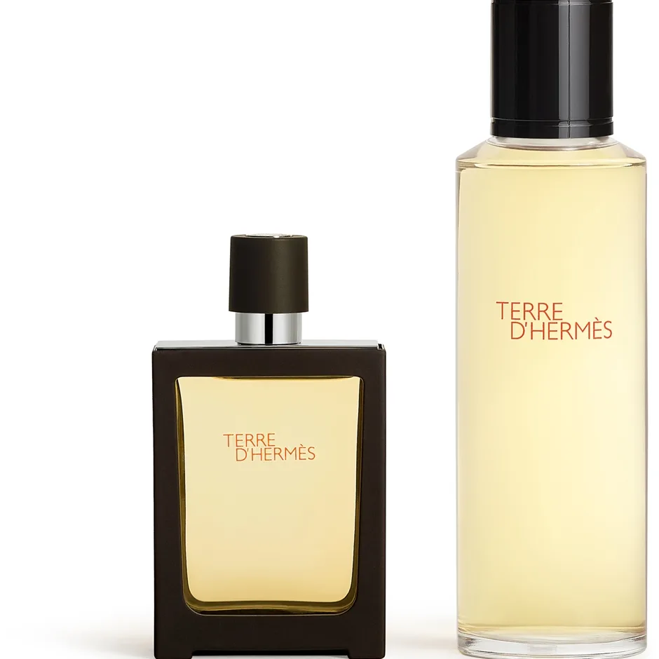 HERMÈS Terre d’Hermès perfume för män + one refill