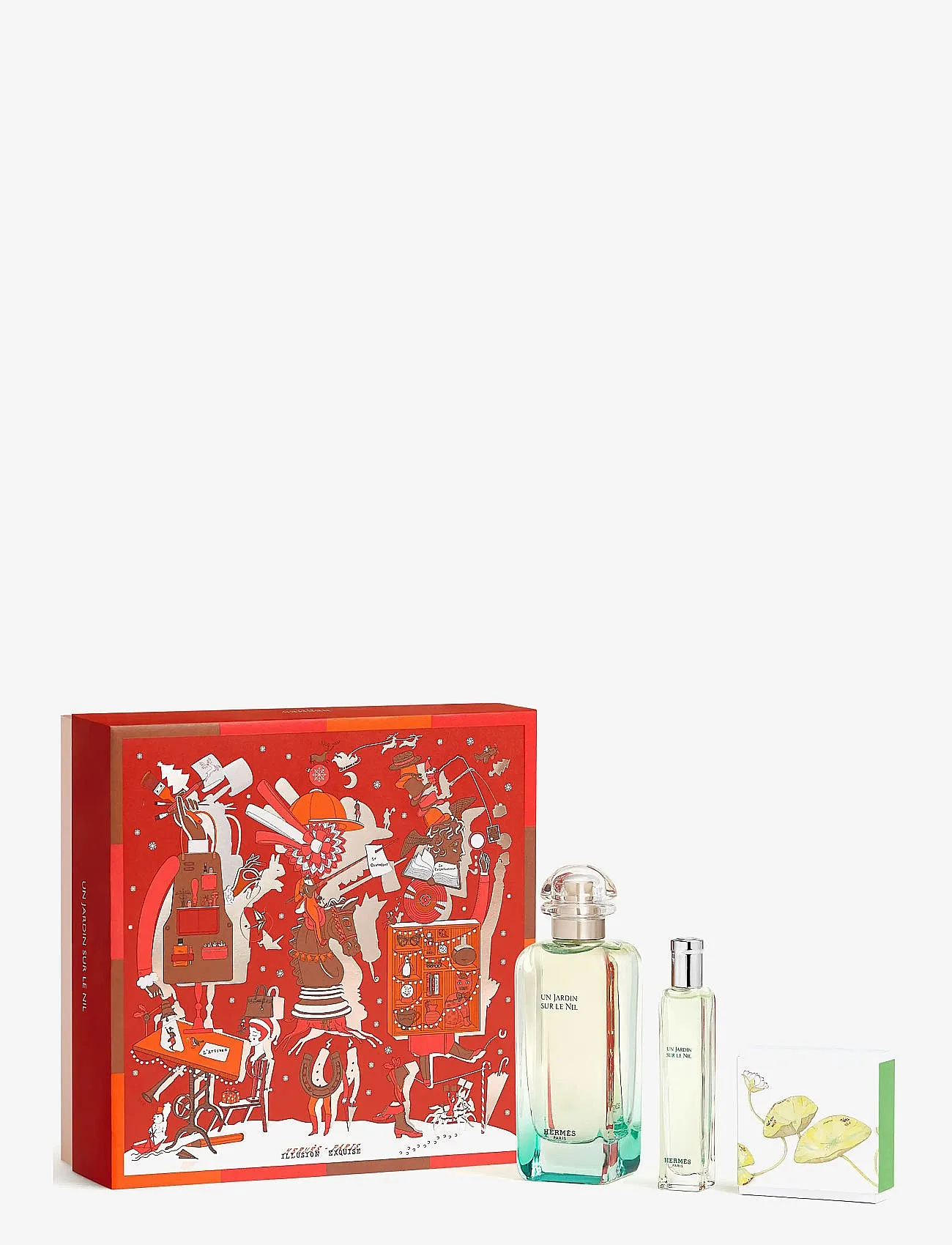 HERMÈS Un Jardin Sur Le Nil Edt Set 100Ml + 15Ml + Soap 50Gr - Nude - ONE SIZE