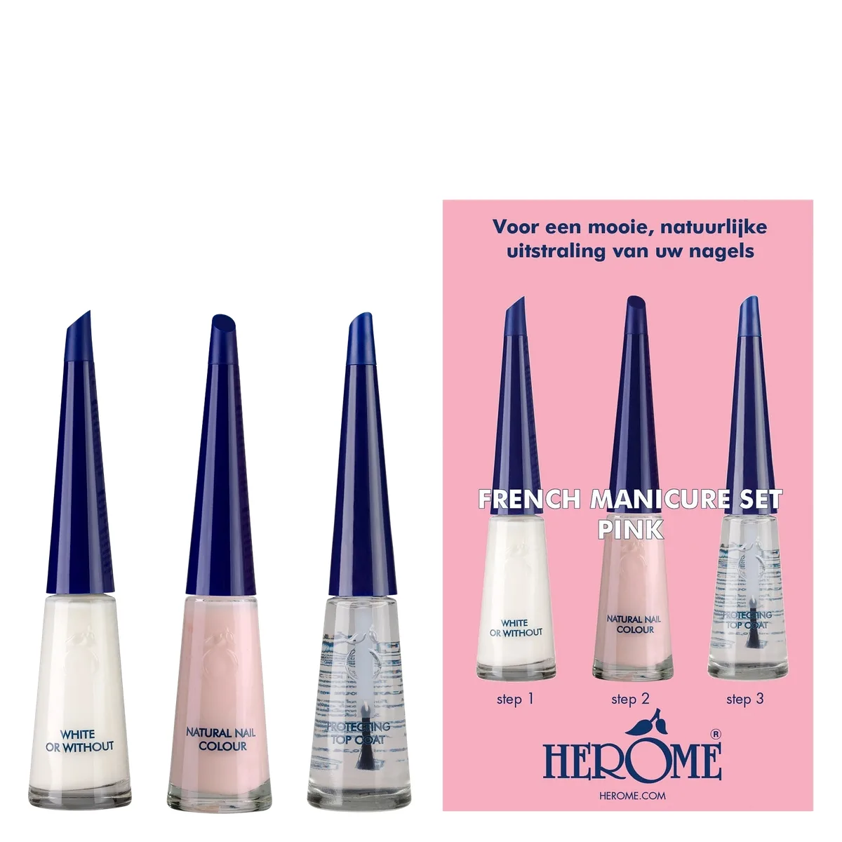 Herome French Manicure Set Pink