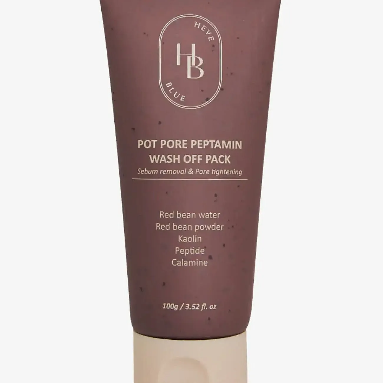Heveblue Pot Pore Peptamin Wash Off Pack - Burgundy - 100 G