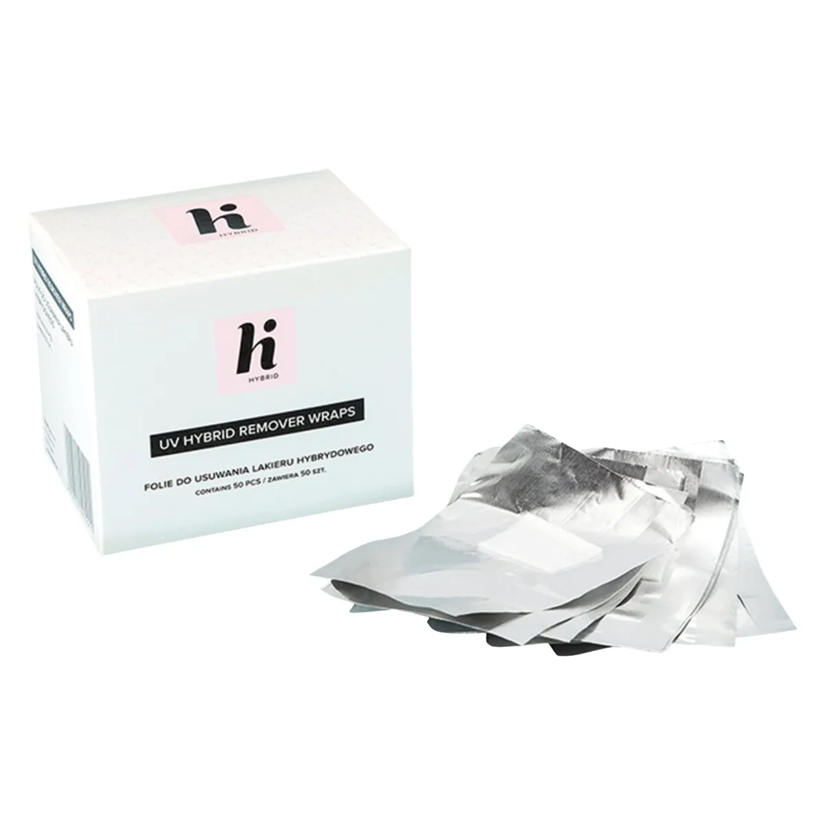 Hi Hybrid UV Gel Polish Remover Wraps 50pcs